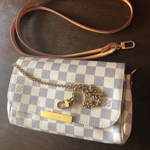 Authentic Louis Vuitton Damier Azur Favorite PM.